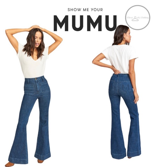 Show Me Your MuMu Farrah Trouser Flare Size 24 - Picture 1 of 9